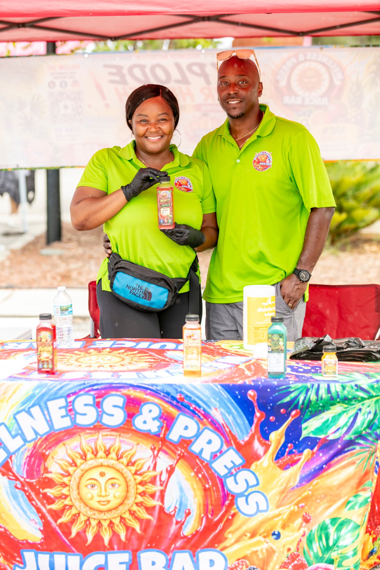 Wellness vendors at their booth